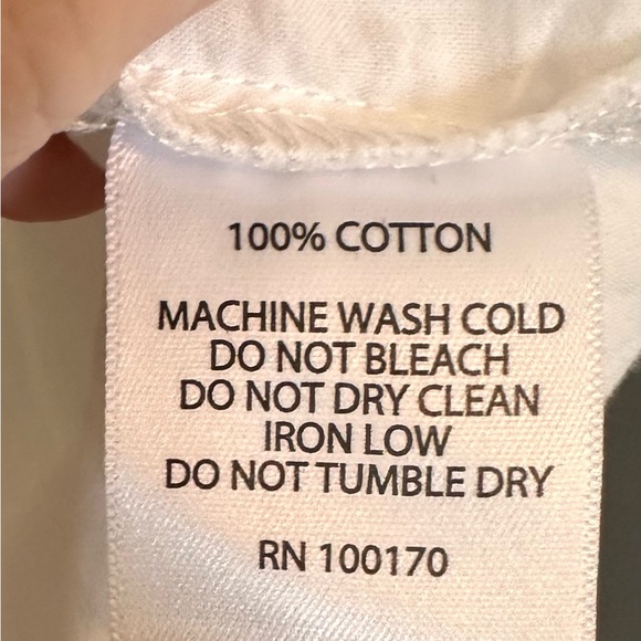 3/$10 St. Tropez West White Eyelet Tank Top - Picture 5 of 5